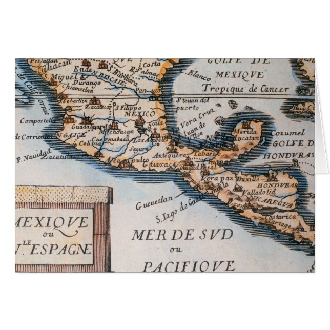 Kaart van Mexico of Nieuw-Spanje | 1625 (Voorkant Horizontaal)