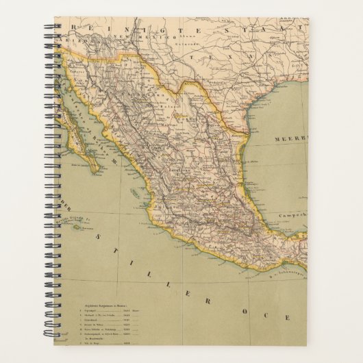 Kaart van Mexico Planner (Voorkant)