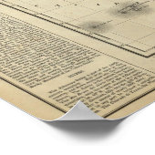 Kaart van Mexico Poster (Hoek)