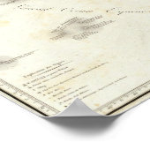 Kaart van Mexico Poster (Hoek)