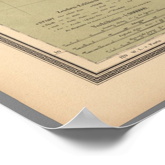 Kaart van Mexico Poster (Hoek)