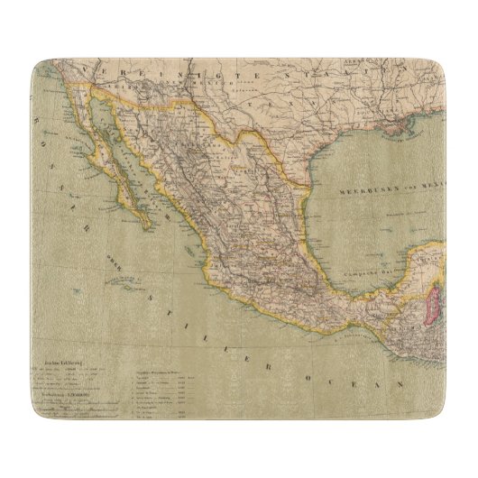 Kaart van Mexico Snijplank (Voorkant)