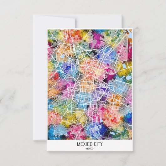 Kaart van Mexico-Stad (Voorkant)