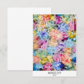 Kaart van Mexico-Stad (Voorkant / Achterkant)