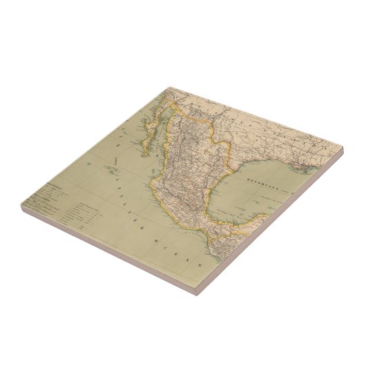 Kaart van Mexico Tegeltje (Zijkant)