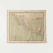 Kaart van Mexico Wandkleed (Voorkant (horizontaal))