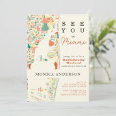 Kaart van Miami Beach Bachelorette Weekend (Staand voorkant)