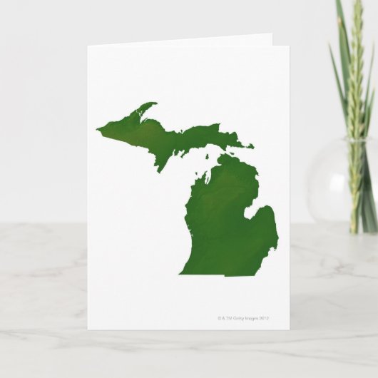 Kaart van Michigan (Voorkant)