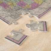 kaart van Michigan (1853) Legpuzzel (Zijkant)