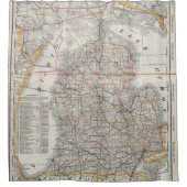  kaart van Michigan (1901) 3 Douchegordijn (Voorkant)