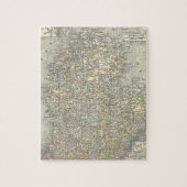  kaart van Michigan (1901) Legpuzzel (Verticaal)