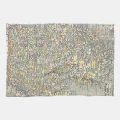  kaart van Michigan (1901) Theedoek (Horizontaal)