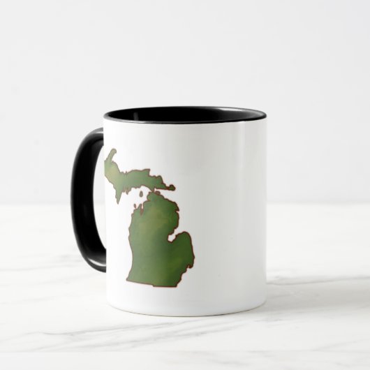 Kaart van Michigan 4 Mok (Voorkant links)