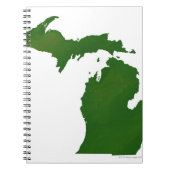 Kaart van Michigan Notitieboek (Voorkant)