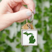 Kaart van Michigan Sleutelhanger (Hand)