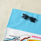 Kaart van Michigan Strandlaken (In situ)