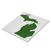 Kaart van Michigan Tegeltje (Zijkant)