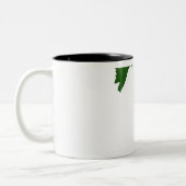 Kaart van Michigan Tweekleurige Koffiemok (Links)