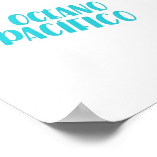 Kaart van Midden-Amerika Poster (Hoek)