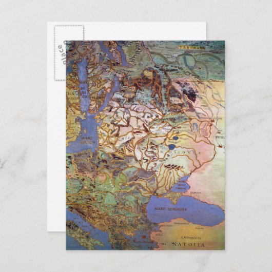 Kaart van Midden-Europa (Voorkant / Achterkant)