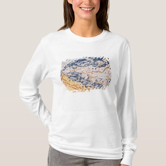Kaart van Midden-Europa, 1486 T-shirt (Voorkant)