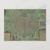 Kaart van Milaan, van "Civitates Orbis Terrarum" d (Voorkant)