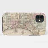  kaart van Milwaukee (1880) Case-Mate iPhone Case (Achterkant (horizontaal))