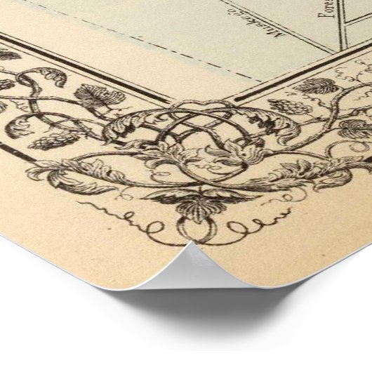  kaart van Milwaukee (1880) Poster (Hoek)