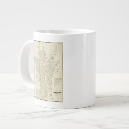 Kaart van Milwaukee Grote Koffiekop (Links)