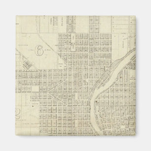 Kaart van Milwaukee Magneet