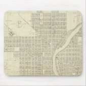 Kaart van Milwaukee Muismat (Voorkant)