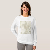 Kaart van Milwaukee T-shirt (Voorkant volledig)