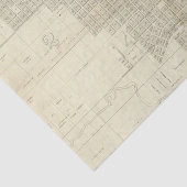 Kaart van Milwaukee Tissuepapier (Detail)