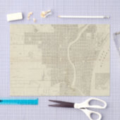 Kaart van Milwaukee Tissuepapier (Craft)