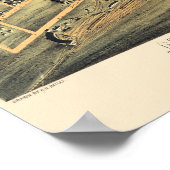  kaart van Milwaukee Wis Poster (Hoek)