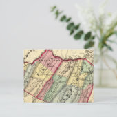 Kaart van mineralen, provincie Hampshire (Staand voorkant)