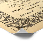 Kaart van mineralen, provincie Hampshire Poster (Hoek)