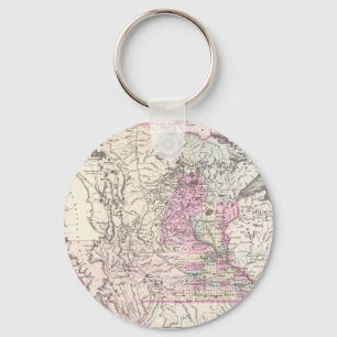  kaart van Minnesota (1855) Sleutelhanger