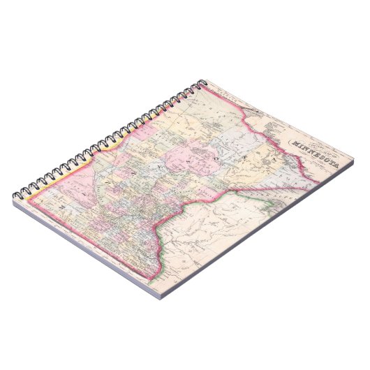  kaart van Minnesota (1864) Notitieboek (Linkerzijde)