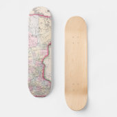  kaart van Minnesota (1864) Persoonlijk Skateboard (Voorkant)