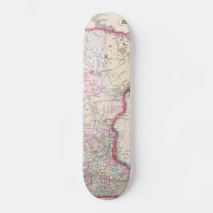  kaart van Minnesota (1864) Persoonlijk Skateboard