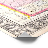  kaart van Minnesota, 1864 Poster (Hoek)