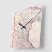 kaart van Minnesota (1864) Vierkante Klok (Hoek)