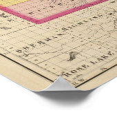 Kaart van Missaukee County, Michigan Poster (Hoek)