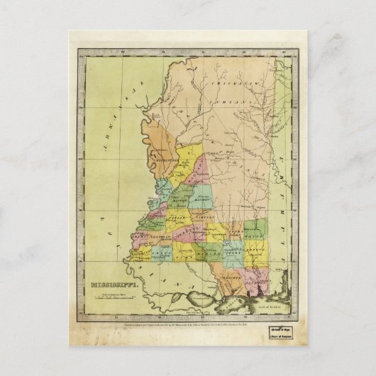 Kaart van Mississippi (1835) (Voorkant)
