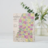  kaart van Mississippi (1853) (Staand voorkant)