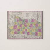  kaart van Mississippi (1853) Legpuzzel (Horizontaal)