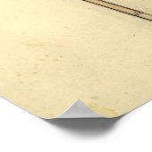 Kaart van Mississippi en Alabama van 1810 Poster (Hoek)