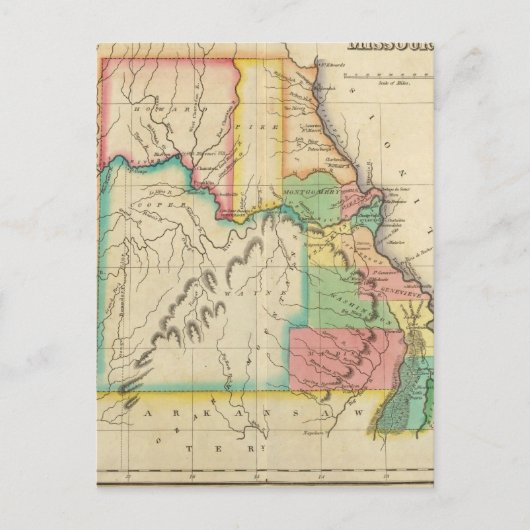 Kaart van Missouri (Voorkant)