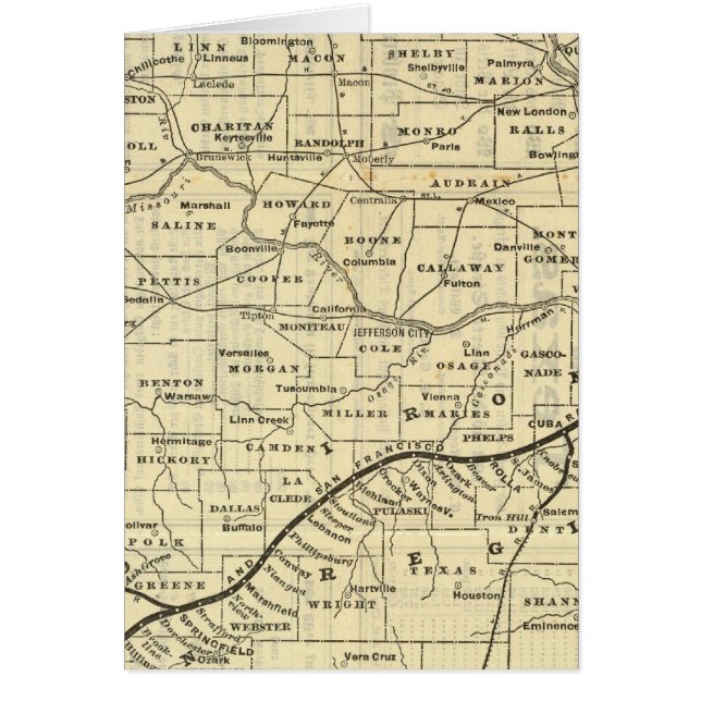 Kaart van Missouri 2 (Voorkant)